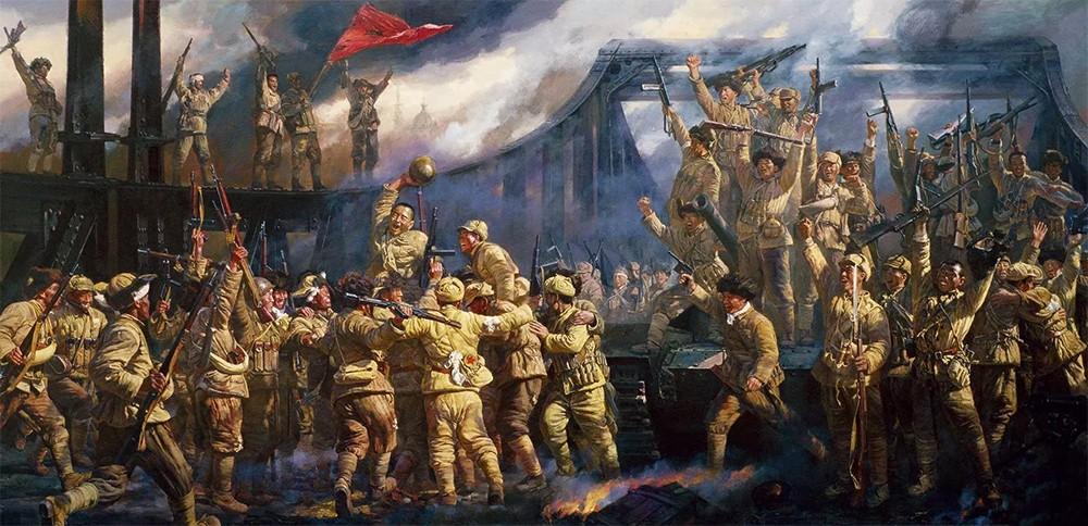 1622691495346319.jpeg 平津戰(zhàn)役-會(huì)師金湯橋-油畫.jpeg